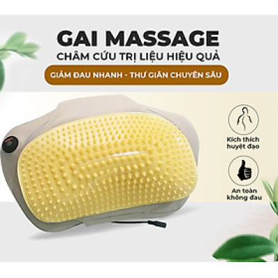 Gối massage hồng ngoại đau vai cổ lưng Shiatsu OKACHI JP-568
