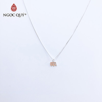 Dây chuyền bạc mặt con voi - Ngọc Quý Gemstones