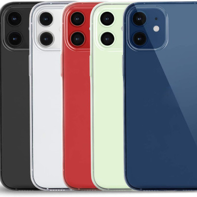 Ốp lưng dẻo silicon cho iPhone 12 Mini (5.4 inch) hiệu Ultra Thin (siêu mỏng 0.6mm, chống trầy, chống bụi) - Hàng nhập khẩu