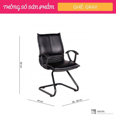 Ghế văn phòng chân quỳ SMLIFE GRAY