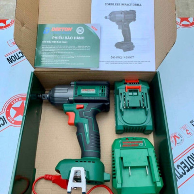 MÁY BẮN BULONG DÙNG PIN 21V DEKTON DK-IW2140MKT - HÀNG CHÍNH HÃNG