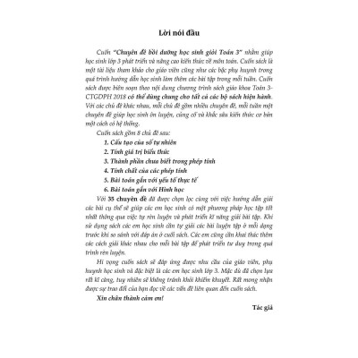 Sách - Chuyên Đề Bồi Dưỡng Học Sinh Giỏi Toán Lớp 3 - Khang Việt Book