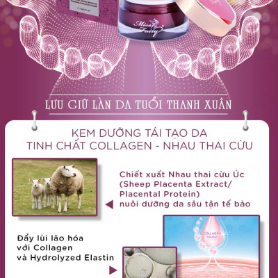 KEM MISSFAIRY COLLAGEN NHAU THAI CỪU - SIÊU DƯỠNG TRẮNG - GIẢM NHĂN - LÃO HOÁ