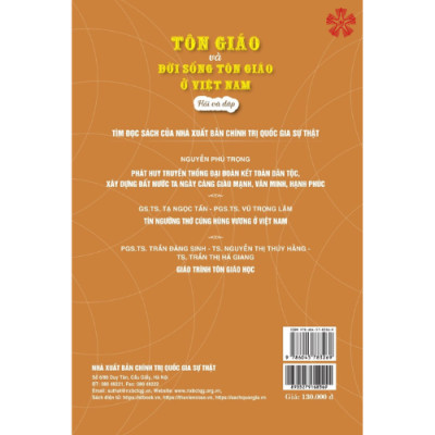 Tôn giáo và đời sống tôn giáo ở Việt Nam - Hỏi và đáp, tác giả Nguyễn Thái Bình và Đỗ Thị Thanh Hương (bản in 2024)