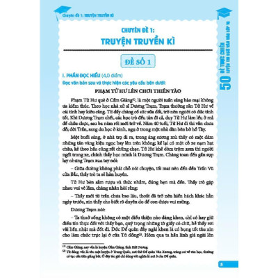 Sách - Ngữ Văn 50 Đề Thực Chiến Luyện Thi Vào Lớp 10 - Giải Chuyên Sâu - Có Đáp Án - Minh Thắng