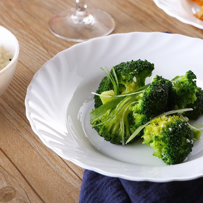 Đĩa (dĩa)/Bộ 6 đĩa thủy tinh sâu lòng Luminarc Trianon N3646 23cm | Hàng chính hãng