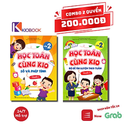 Combo 2 Sách Toán Lớp 2 - Số & Phép Tính + Bộ Đề Ôn Luyện Theo Tuần | KioBook