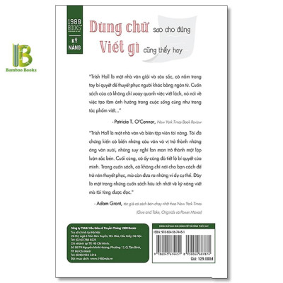 Sách - Dùng Chữ Sao Cho Đúng Viết Gì Cũng Thấy Hay - Trish Hall - 1980 Books