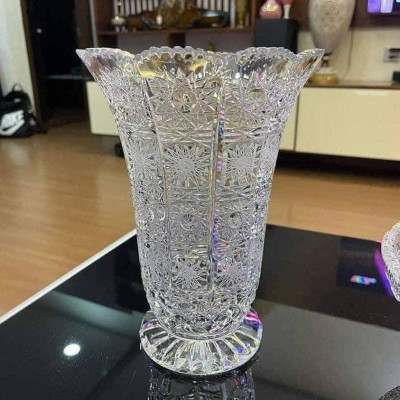 Lọ hoa pha lê Bohemia 35,5cm Hàng chính hãng