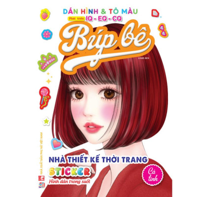Sách - Bóc Dán Hình Sticker Trong Suốt & Tô Màu Búp Bê - Nhà Thiết Kế Thời Trang - Combo 6 Cuốn - Việt Thư