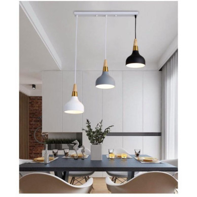 Đèn thả bàn ăn KATANA phong thái Bắc Âu, đèn thả phòng tiếp khách thời thượng kèm bóng LED chuyên dụng