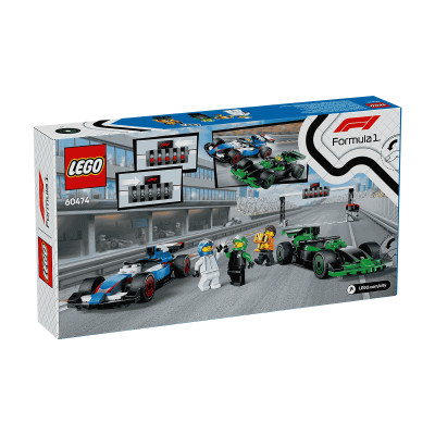Đồ Chơi Lắp Ráp Đường Đua F1- Xe Vcarb Và Sauber LEGO CITY 60474 (313 chi tiết)