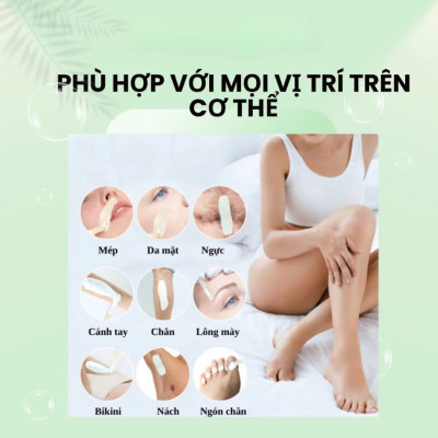 100g Sáp wax lông nóng Sáp tẩy lông nóng dạng hạt TẶNG QUE GỖ