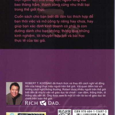 DẠY CON LÀM GIÀU - TẬP 10: TRƯỚC KHI BẠN THÔI VIỆC - 10 Bài Học Thực Tế Bạn Không Nên Bỏ Qua Nếu Muốn Mở Công Ty Riêng (Bản in lần thứ 21)