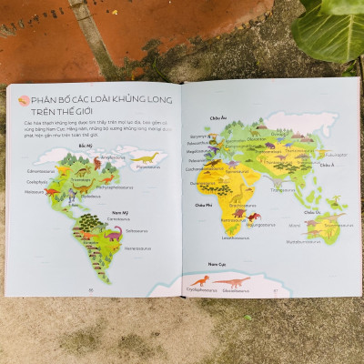 Sách - Bách khoa thư tiểu học Larousse - Khủng long (Bìa cứng) - Nhã Nam Official