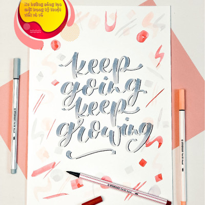 Bút lông màu STABILO Pen 68 brush PN68BR - Xanh lá chuối (43)