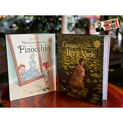 (Combo 2 cuốn, Bìa Cứng In Màu) CHUYỆN RỪNG XANH, NHỮNG CUỘC PHIÊU LƯU CỦA CẬU NHÓC PINOCCHIO - Crabit Kidbooks