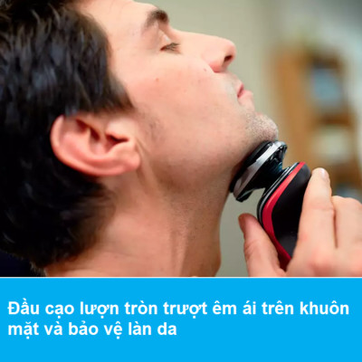 Máy cạo râu khô và ướt cao cấp Philips S5390/12 có đầu tỉa tóc mai và ria mép - Hàng nhập khẩu