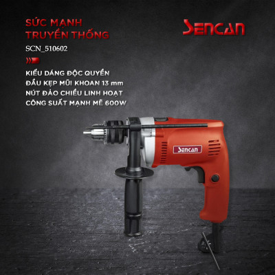 MÁY KHOAN 10MM 400W 521302 SENCAN - HÀNG CHÍNH HÃNG