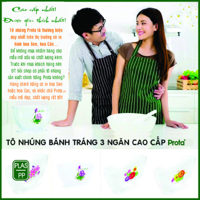 Tô Nhúng Bánh Tráng 3 Ngăn Loại Lớn Prota