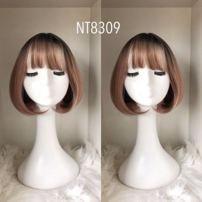 Tóc giả cao cấp cúp vic- tặng lưới chùm tóc- hình thật