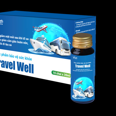 Nước Uống Travel Well Youth Pharma Hỗ Trợ Làm Giảm Tình Trạng Say Tàu Xe Hộp 10 chai