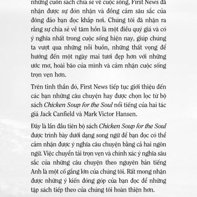 Chicken Soup To Inspire The Body And Soul - Dành Cho Những Con Người Vượt Lên Số Phận (Tái Bản 2023)