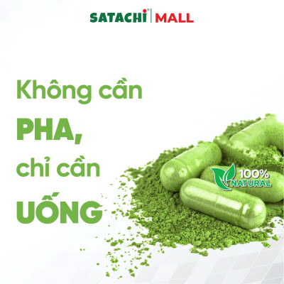 Viên Bột Chùm Ngây Nguyên Chất SATACHI – 100% Lá Chùm Ngây – Dạng Viên Tiện Lợi – Hộp 180 viên