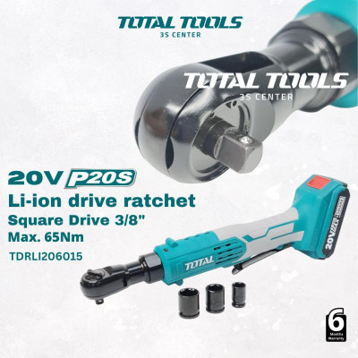 MÁY BẮN BULONG GÓC DÙNG PIN LITHIUM 20V (2.0Ah & 1 sạc) TOTAL TDRLI206015 - HÀNG CHÍNH HÃNG