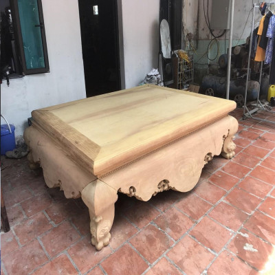 Sập Nằm Dạ Cá Trơn Cỡ Đại Gỗ Hương Vàng