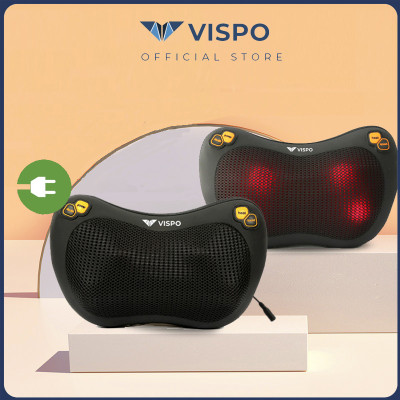 Gối Massage Nhiệt Hồng Ngoại VISPO VP-G23 - 4 Bi Xoay Chuyên Dùng Cho Cổ, Vai, Gáy, Thắt Lưng Sử Dụng Tại Nhà, Văn Phòng Hoặc Trên Ô tô