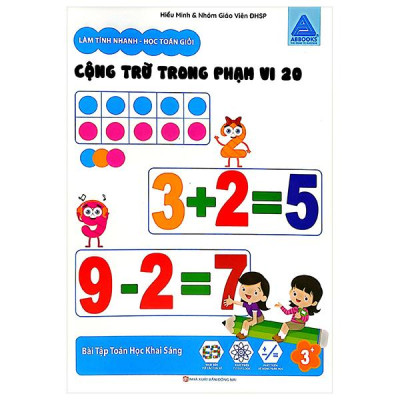 Sách - Làm Tính Nhanh - Học Toán Giỏi - Cộng Trừ Trong Phạm Vi 20 - Bài Tập Toán Học Khai Sáng