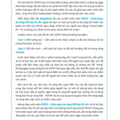 Vstep - Chinh Phục Kỹ Năng Viết Bậc B1, B2+ 
 (MGB)