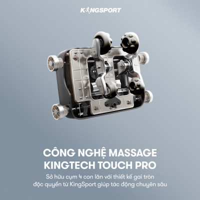 CHỈ GIAO MIỀN NAM I Ghế massage KINGSPORT G12 công nghệ mới Kingtech Touch Pro, 25 bài massage tự động