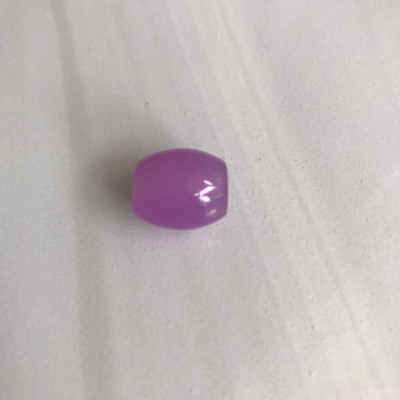 HẠT LU BỤNG TRÒN VO XINH ĐÁ MÃ NÃO TÍM TÍM NHẸ TƯƠI ĐẸP NỮ LÀM MẶT DÂY CHUYỀN và PHỐI VÒNG TAY Size Dài 14mm x dầy 13mm NỮ MỆNH HỎA THỔ Ạ