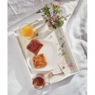 Đĩa(dĩa) thủy tinh Lotusia 23cm N3620, thủy tinh cường lực không chứa chì, dùng cho lò vi sóng và máy rửa bát