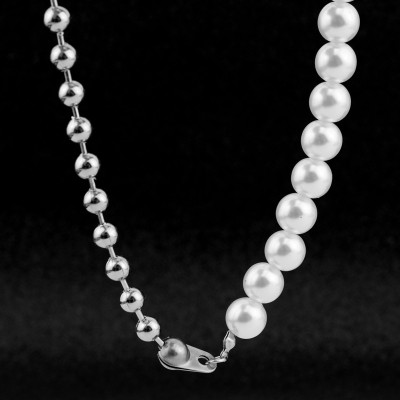 Vòng cổ dây chuyền ngọc trai mix hạt ấn tượng