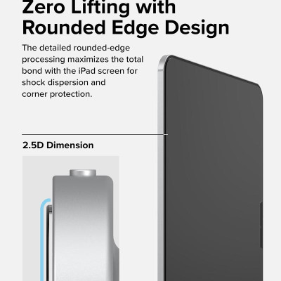 Dán màn hình cường lực dành cho iPad Pro 11" M4/Pro 13″ M4 RINGKE Easy Slide Tempered Glass - Hàng Chính Hãng
