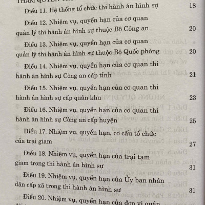 Luật Thi Hành Án Hình Sự Năm 2019