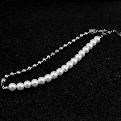 Vòng cổ dây chuyền ngọc trai mix hạt ấn tượng