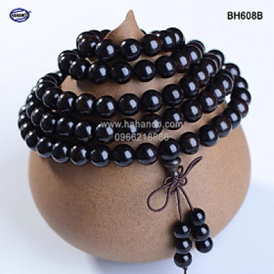 Chuỗi vòng tay/cổ 2 trong 1 với 108 hạt/8mm bằng sừng Trâu và Sừng bò Châu Phi (Đủ màu) BH608 - phong thủy - Tĩnh Tâm 