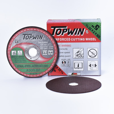 (1 Viên) Đá Cắt Sắt Topwin 125x2x22mm Cắt Sắc Bén, Bền Bỉ, Ít Hao Mòn Và Độ Chính Xác Hoàn Hảo | TOPWIN Official Store