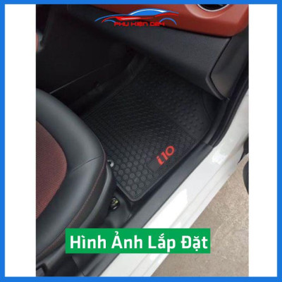 Lót sàn ô tô cao su Grand I10 2014-2015-2016-2017-2018-2019-2020-2021-2022 không mùi chống trơn trượt