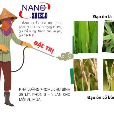 Bộ sản phẩm DIỆT KHUẨN VÀ TRỊ ĐẠO ÔN cho lúa hiệu quả và tiết kiệm chi phí