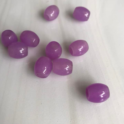 HẠT LU BỤNG TRÒN VO XINH ĐÁ MÃ NÃO TÍM TÍM NHẸ TƯƠI ĐẸP NỮ LÀM MẶT DÂY CHUYỀN và PHỐI VÒNG TAY Size Dài 14mm x dầy 13mm NỮ MỆNH HỎA THỔ Ạ