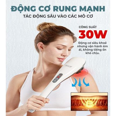 Máy massage cầm tay OKACHI JP-650E (Pin sạc)