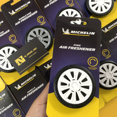 Sáp Thơm  ÔTô MICHELIN Khử Mùi Xe Hơi Cao Cấp - Michelin Organic Can Air Freshener (Hàng Chính Hãng)-mùi hương jet Black 