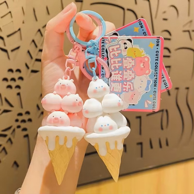 Đồ Chơi Móc Khóa Hình Cây Kem Nhiều Màu Value Toys (Mẫu ngẫu nhiên)