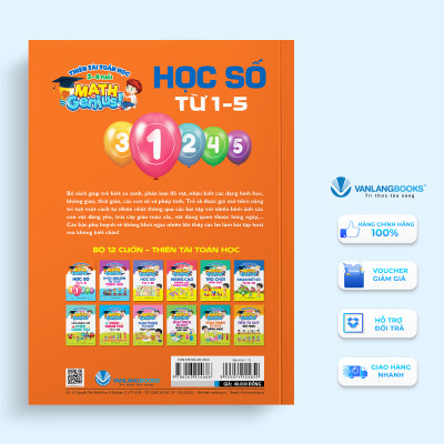 Thiên Tài Toán Học ( 3 - 4 Tuổi ) - Học Số Từ 1 - 5