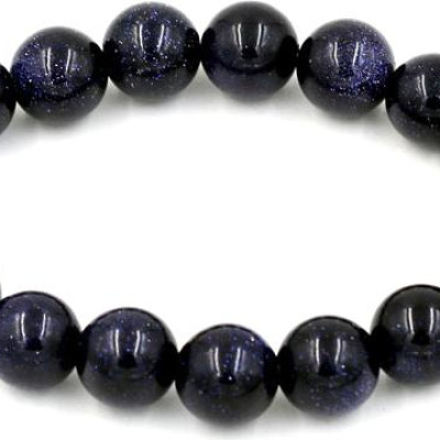 Vòng tay chuỗi hạt đá lam sa 12 ly 17 hạt